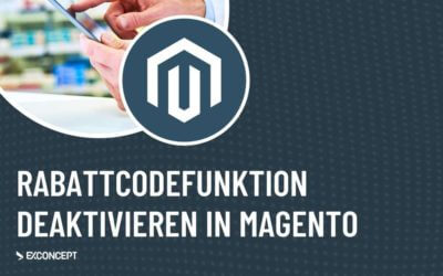 Rabattcodefunktion deaktivieren in Magento