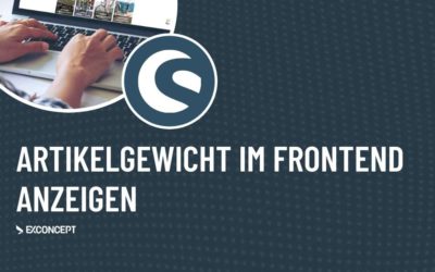 Shopware: Artikelgewicht im Frontend anzeigen