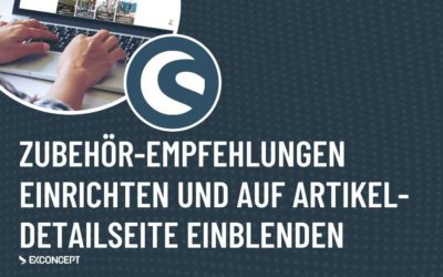 Zubehör-Empfehlungen einrichten und auf Artikel-Detailseite einblenden